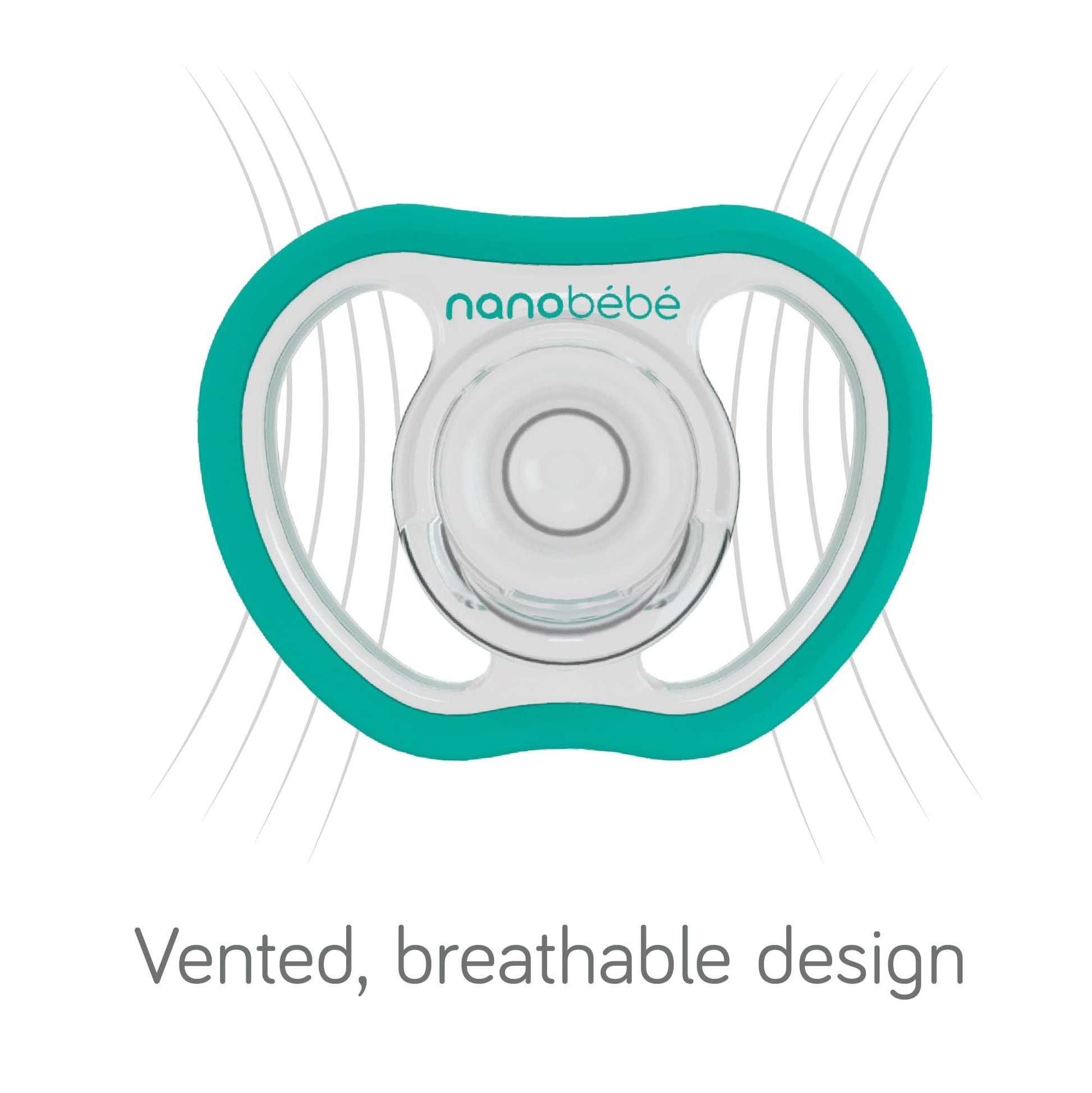 Nanobébé US Active Pacifier - 4m+ Silicone Pacifier, 4-pack