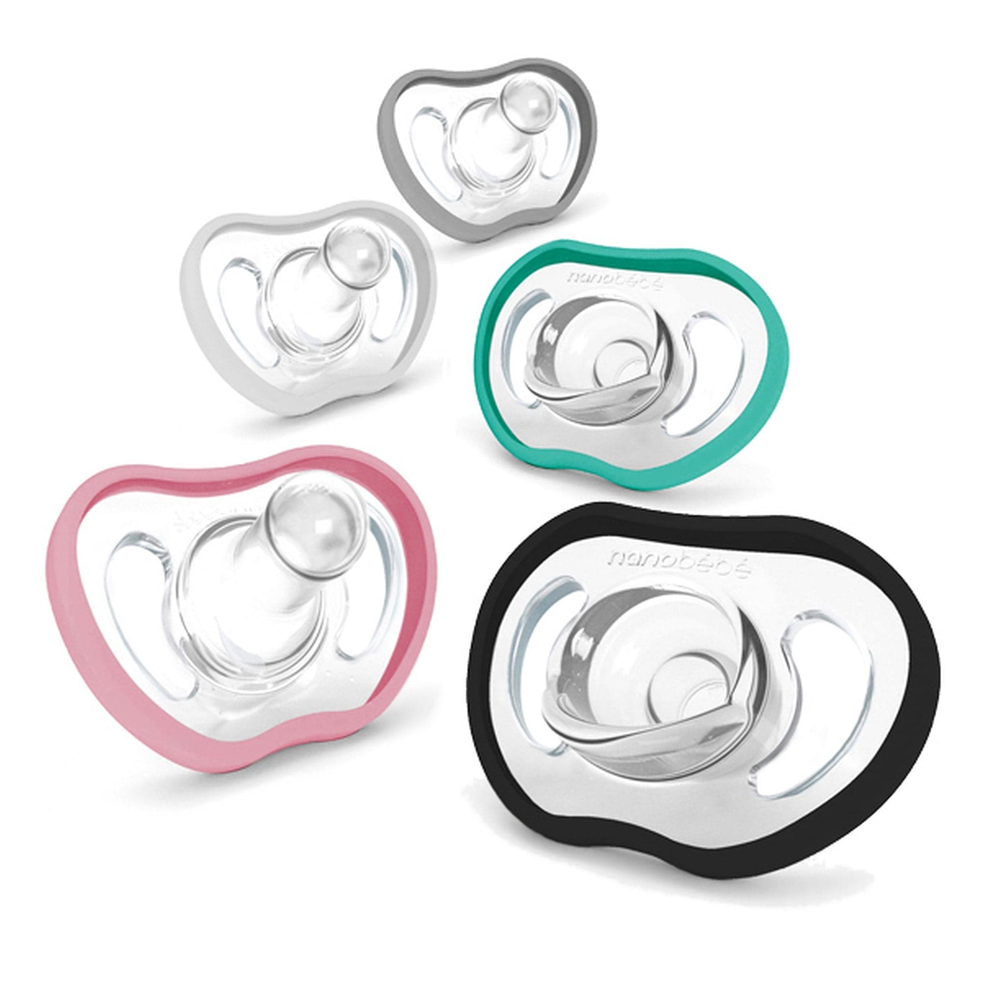 Flexy Active Pacifier - 4m+ Silicone Pacifier, 4-pack