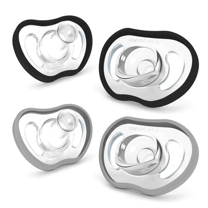 Nanobébé US Black-Cool Grey Active Flexy Pacifier (4m+)