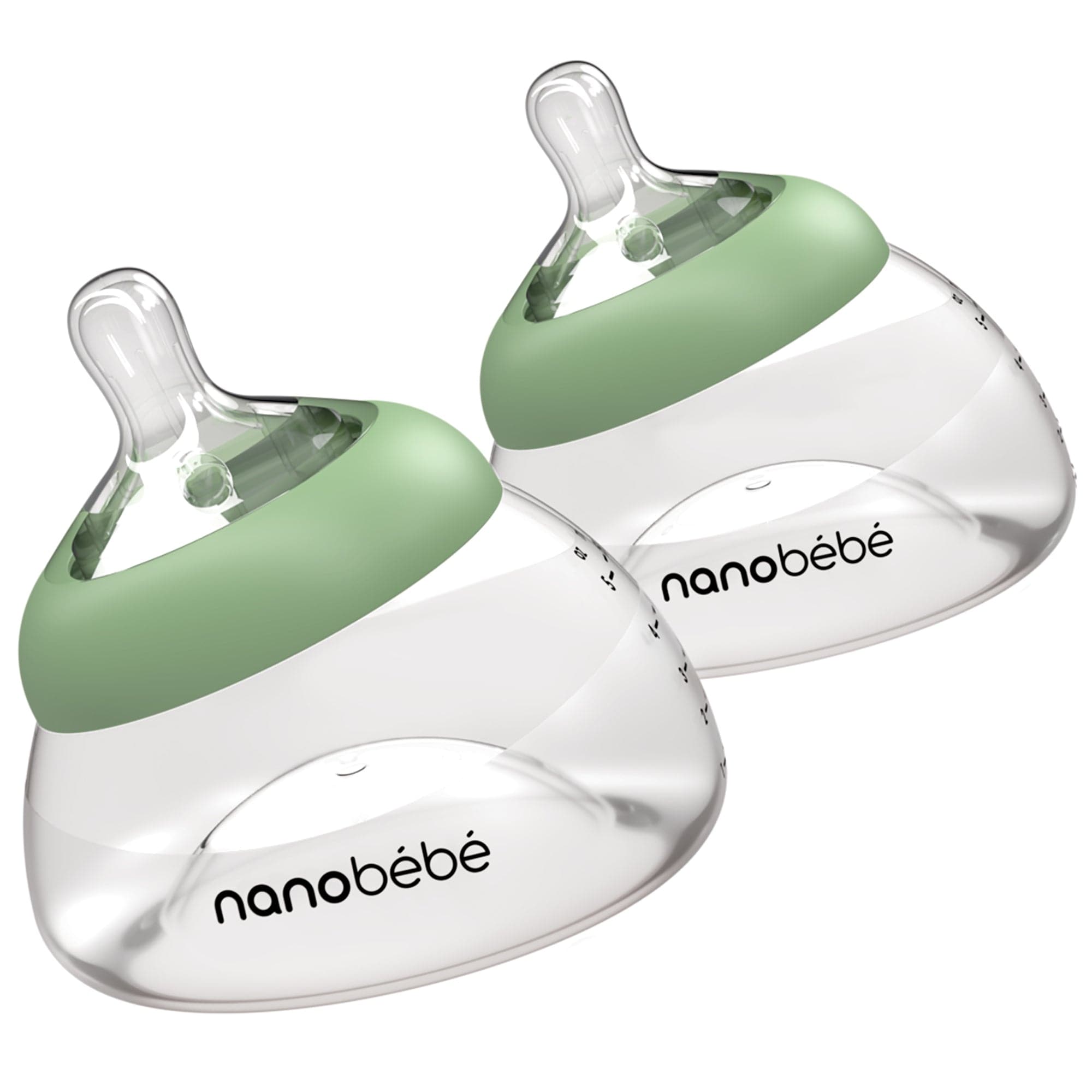 Nanobébé US Sage / 2-Pack Breastmilk Baby Bottle