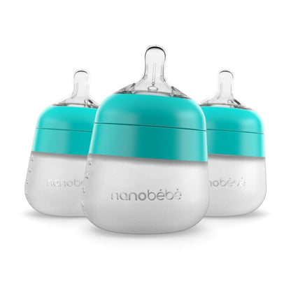 Nanobébé US Flexy Silicone Baby Bottle - 5oz & 9oz